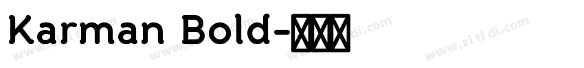 Karman Bold字体转换